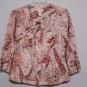 "Chico's" NWOT, western patterned top